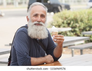 Old Man Eating Ice Cream Images Stock Photos Vectors Shutterstock