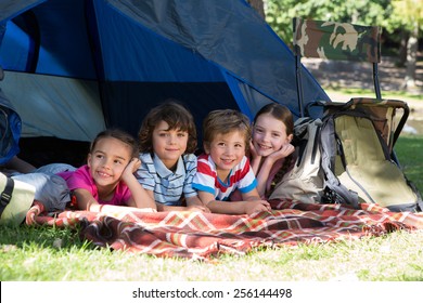 Happy Family Camping Tent Stock Photo 19171816 | Shutterstock