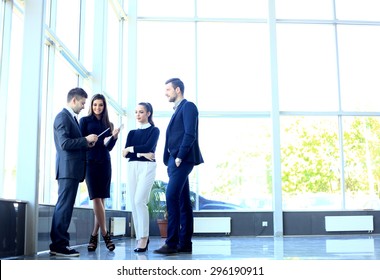 Happy Smiling Business Team In Office