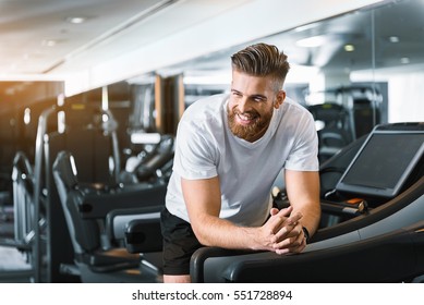 Happy Smiling Man In Gym