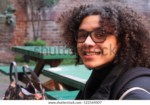 Happy Smiling Mixed Race Young Man Stock Photo Edit Now