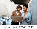 Happy software developers working on meeting, Programming advanced code artificial intelligence.