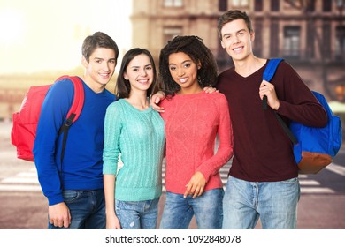 Happy Students City Stock Photo 1092848078 | Shutterstock