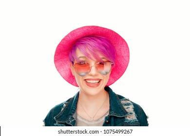 Magenta Purple Pink Short Hair Images Stock Photos Vectors