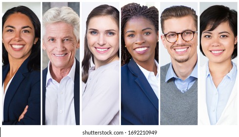 Happy Diverse People Portrait Set Positive Stock Photo (Edit Now ...