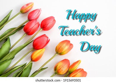 Happy Teachers Day Tulips Stock Photo 1915693501 | Shutterstock