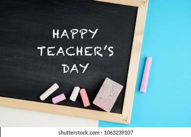 Happy Teachers Day Wording On Black Stock Photo 1063239107 | Shutterstock