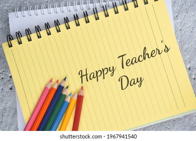 Happy Teachers Day Wording School Kits Stock Photo 1967941540 