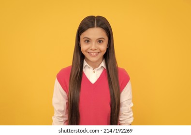 Happy Teen School Girl Smiling Long Stock Photo 2147192269 | Shutterstock