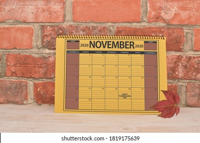 Happy Thanksgiving Day November 2020 Calendar 