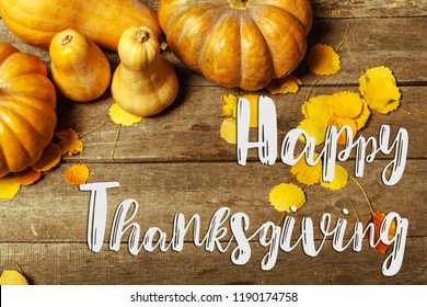 Happy Thanksgiving Wooden Blocks Against Rustic Stock Photo (edit Now 