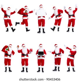 Happy traditional Santa Claus. Christmas. Isolated on white background. - Powered by Shutterstock