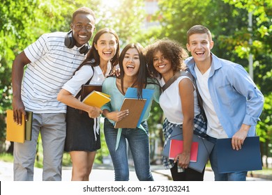 College Friendship Concept Happy Multiethnic Group Stock Photo ...