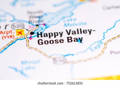 Happy Valley Goose Bay Map Happy Valley Goose Bay Canada Stock Photo 752611831 | Shutterstock