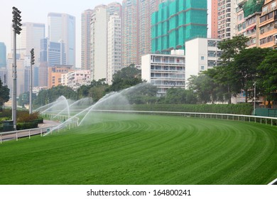 Happy Valley Racecourse In Hong Kong