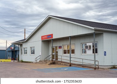 HAPPY VALLEY-GOOSE BAY, NEWFOUNDLAND AND LABRADOR, CANADA - JULY 26, 2019: Canada Post Office In Happy Valley-Goose Bay.