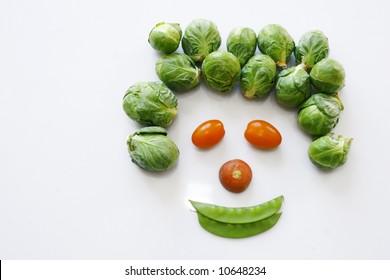 Happy vegetables face - Powered by Shutterstock