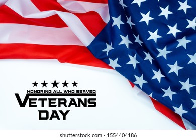 Happy Veterans Day American Flags On Stock Photo 1554404186 | Shutterstock