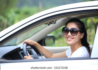 Happy Woman Driver