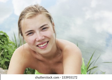 Happy woman or Healthy woman - Shutterstock ID 153955172
