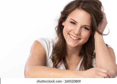 Happy woman smiling at the camera. - Powered by Shutterstock