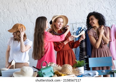 Happy Women Swap Party Choose Casual Stock Photo 2158567117 | Shutterstock