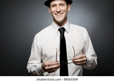 84,675 Man black tie white shirt Images, Stock Photos & Vectors ...