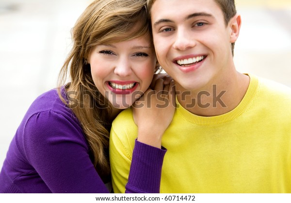 Happy Young Couple Stock Photo (Edit Now) 60714472