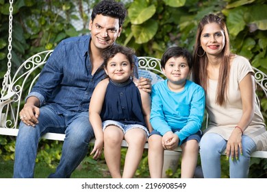 Happy Young Indian Family Pending Time Stock Photo 2196908549 ...