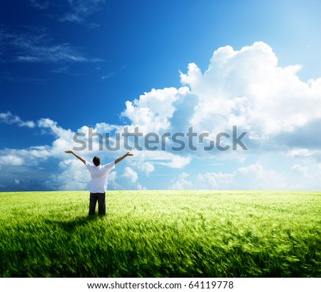 Similar – Image, Stock Photo Sunny day Joy Relaxation