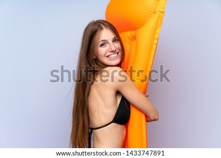 Happy Young woman in bikini in summer holidays