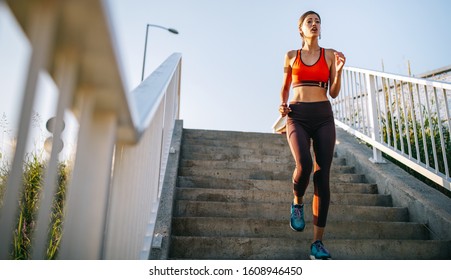 Happy Young Woman Exercising Outdoors Living Stock Photo (Edit Now ...