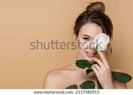 Similar – Image, Stock Photo Beautiful woman holding a DC CCS2 EV charging connector on a Hypercharger or Supercharger for recharge her car.