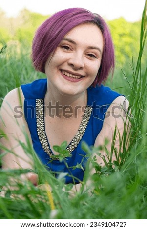 Similar – woman, smile, glasses, nature