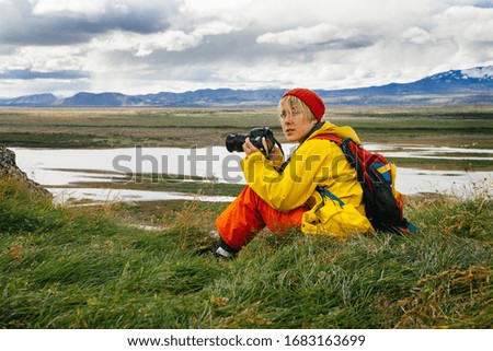 Similar – Mountains in Iceland are reflected in the water