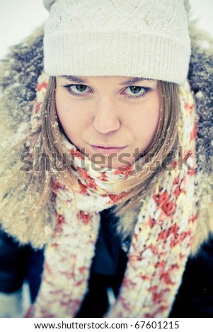 Similar – Image, Stock Photo Little Uli Winter Snow