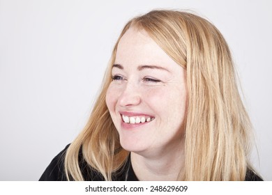 Happy Young Woman Smiling Portrait.
