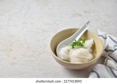 Har Gow Or Haukau Or Hakao Is A Cantonese Dumpling Made From Wheat Starch, Tapioca Starch, Shrimp, Cooked Pork Fat, Bamboo Shoots, Scallions, Cornstarch, Sesame Oil, Soy Sauce, Sugar, And Other Season