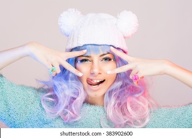 Harajuku Egirl Soft Girl Fashion Young Stock Photo Edit Now