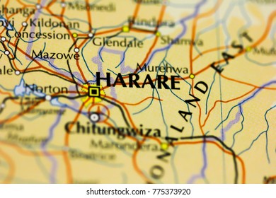 Harare Map Images, Stock Photos & Vectors | Shutterstock