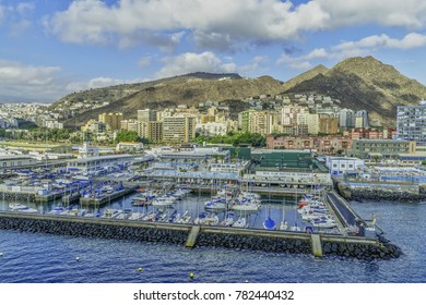 Harbor Area In The Island Of Tenerife In The Canary Islands, One Of The Eight Regions With Special Consideration Of Historical Nationality Recognized As Such By The Spanish Government.