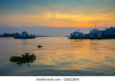 Harbor In Chau Doc, Vietnam