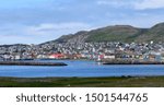 harbor and city panorama of Saint Pierre, Saint Pierre and Miquelon 