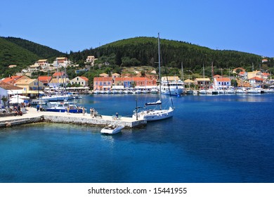 Harbor Fiskardo On Ionian Island Lefkas Stock Photo 15441955 | Shutterstock