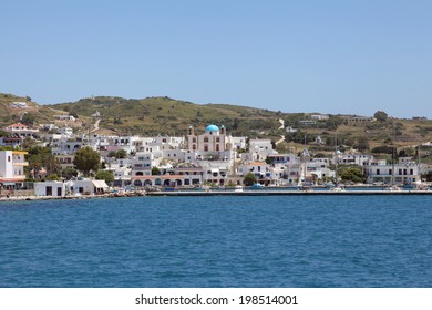 the harbor of the greek island Lipsi