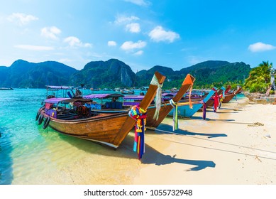 Harbor On Ton Sai Bay,  Phi Phi Islands,  Andaman Sea, Thailand