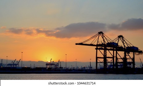 Harbor Port Of Long Beach