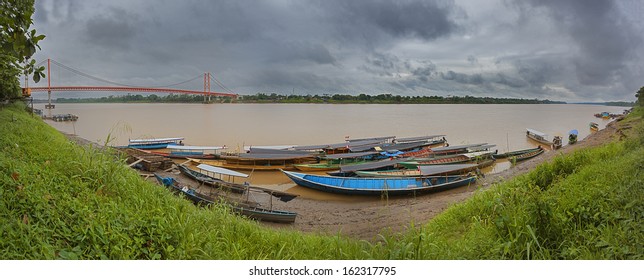 Harbor Of Puerto Maldonado, Peru