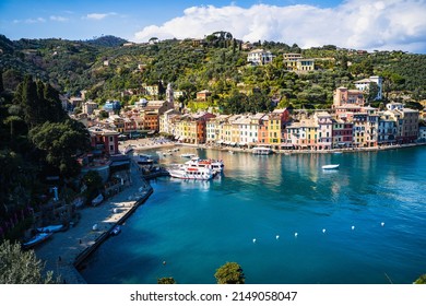 Harbor Of The Small Italian Fishing Village Portofino.