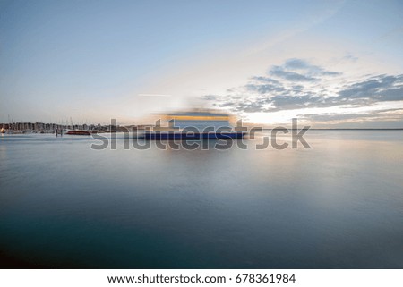 Similar – Image, Stock Photo Out of the Harbour Water